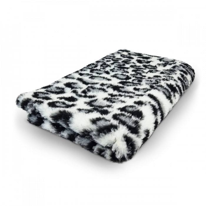 VetBed siv vzorec leoparda