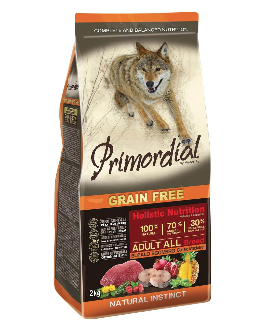 Primordial Buffalo & Mackerel 12 kg
