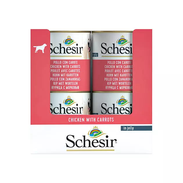 Schesir Dog PILETINA s MRKVOM 285g