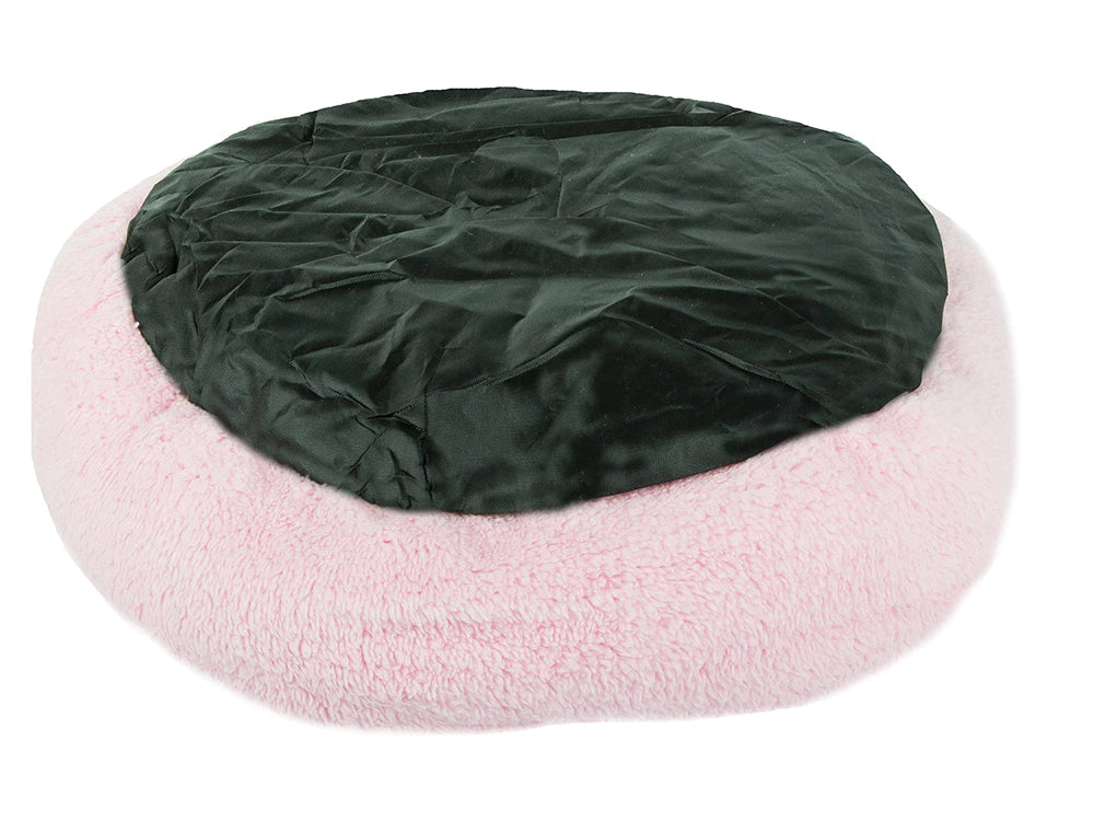 Pink bed with bow 35 cm