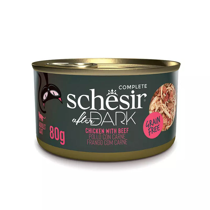 Schesir After Dark fileti u juhi PILEĆE s GOVEDINOM 80g