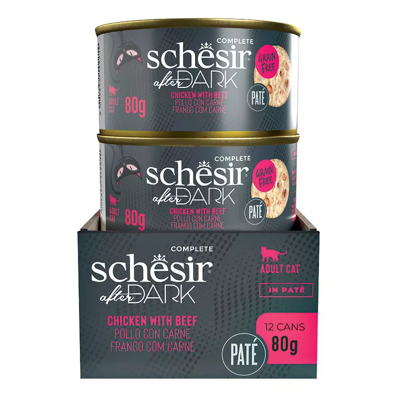 Schesir After Dark Pašteta PILEĆE s GOVEDINOM 80g