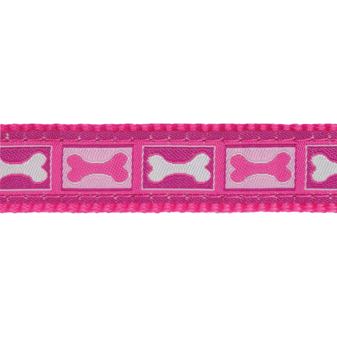 Povodac Red Dingo Višenamjenski Bone Yard Hot Pink