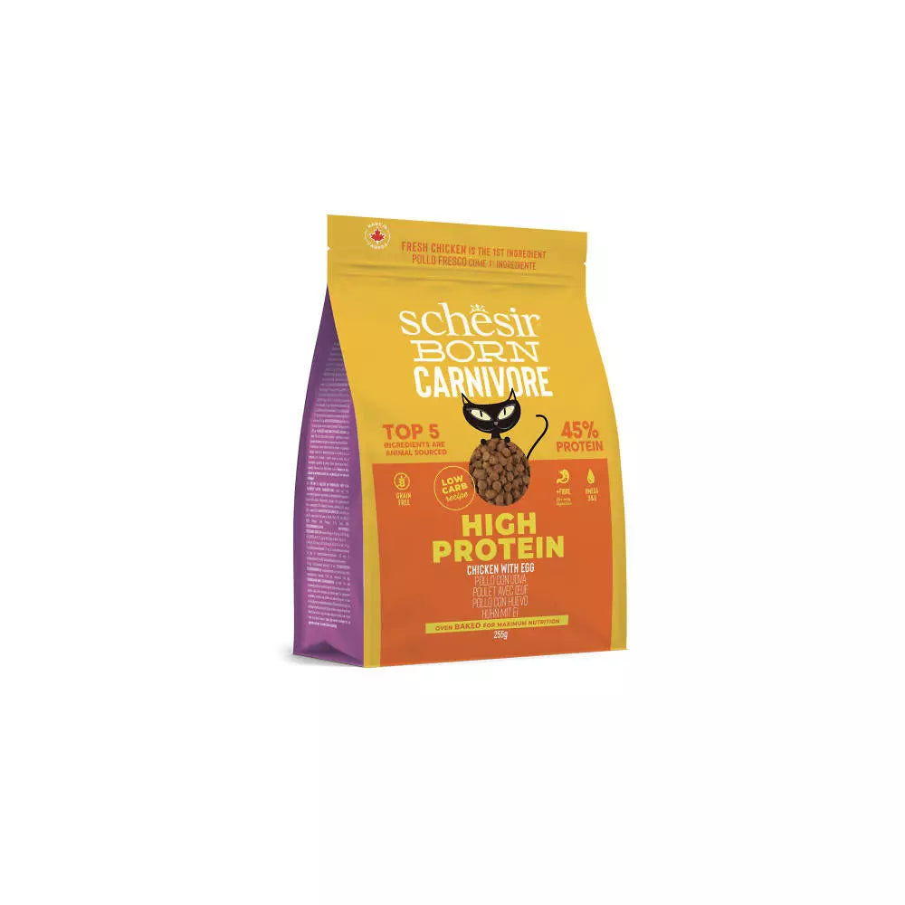 Schesir BORN CARNIVORE piletina s jajetom 255g
