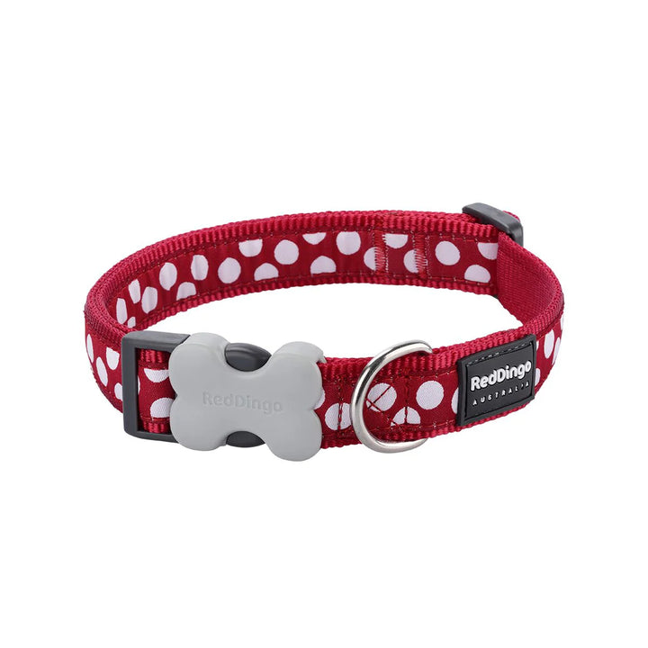 Ovratnica Red Dingo Spots Red