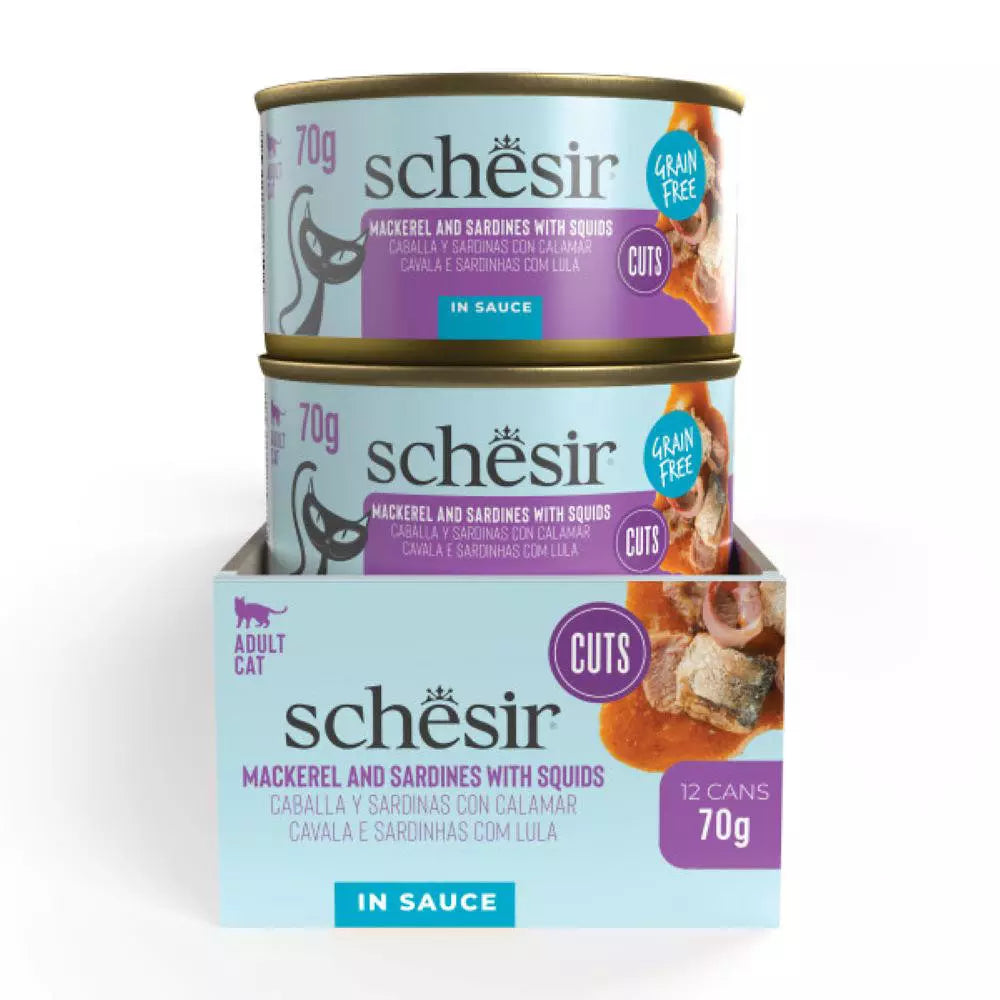 Schesir GRILL SKUŠA u SARDINE s LIGNJAMA komadići 70g