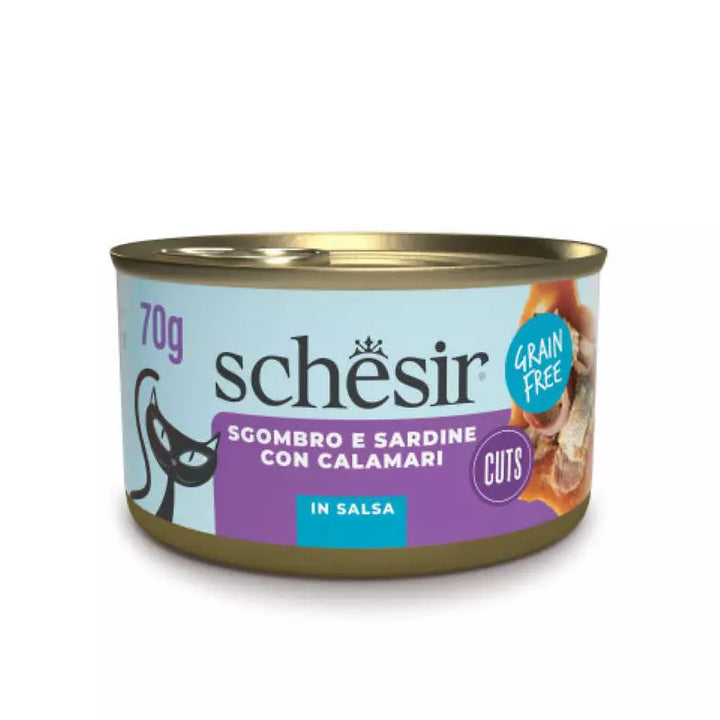 Schesir GRILL SKUŠA u SARDINE s LIGNJAMA komadići 70g